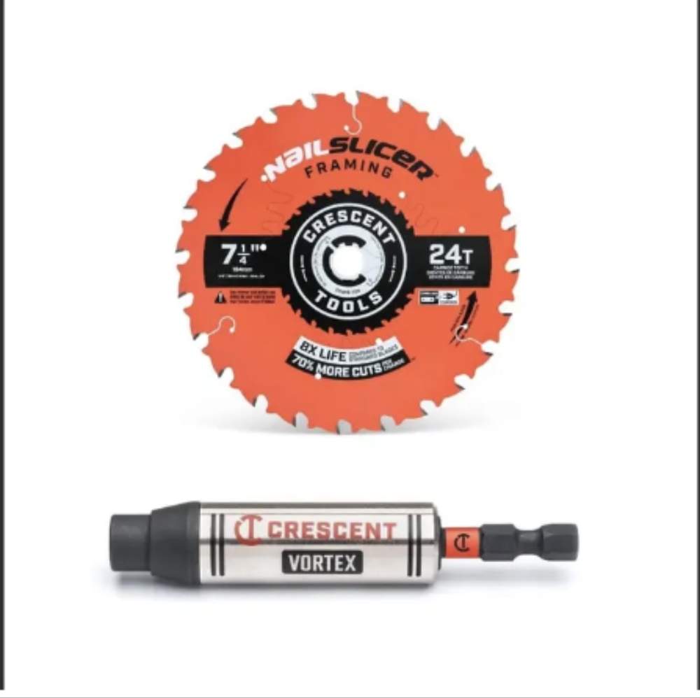 Crescent Cordless Saw Blade and Vortex Bit Holder Set, 2 pc.